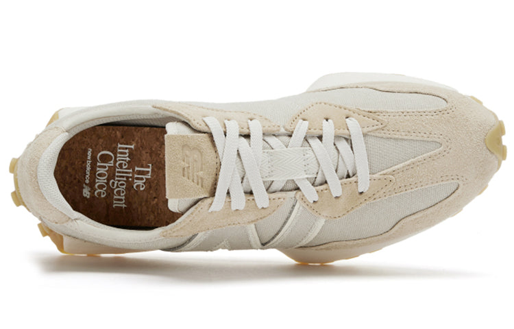 New Balance 327 Series Low-Top Creamy 'Gray Light Cream' MS327UP