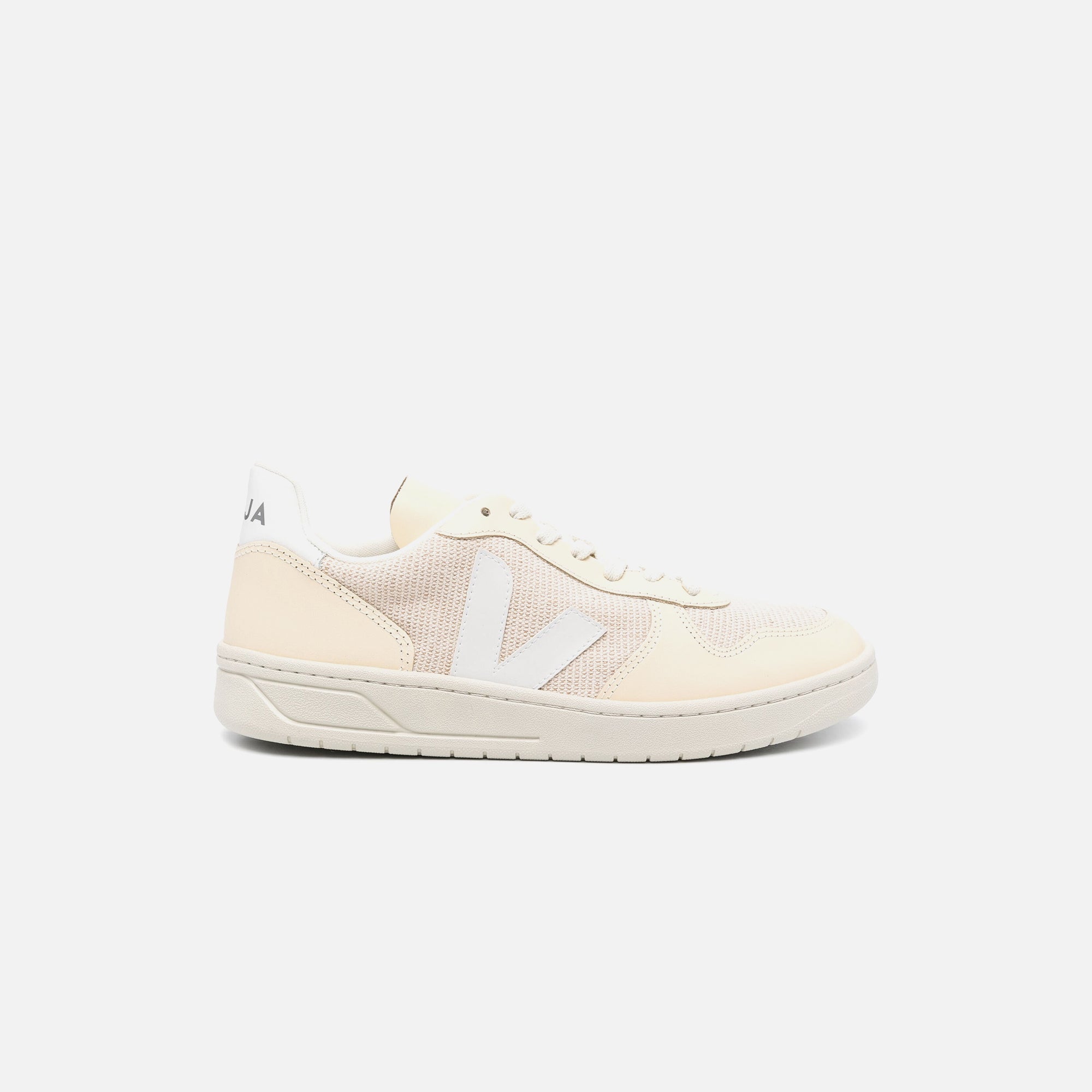 Veja V-10 - Jute / White / Multicolor