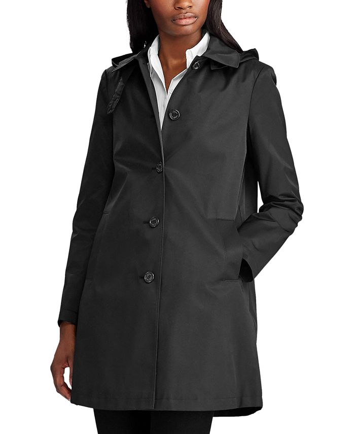 Women's Hooded Raincoat， Created for Macy's