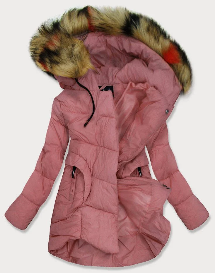 Quilted jacket with a hood C