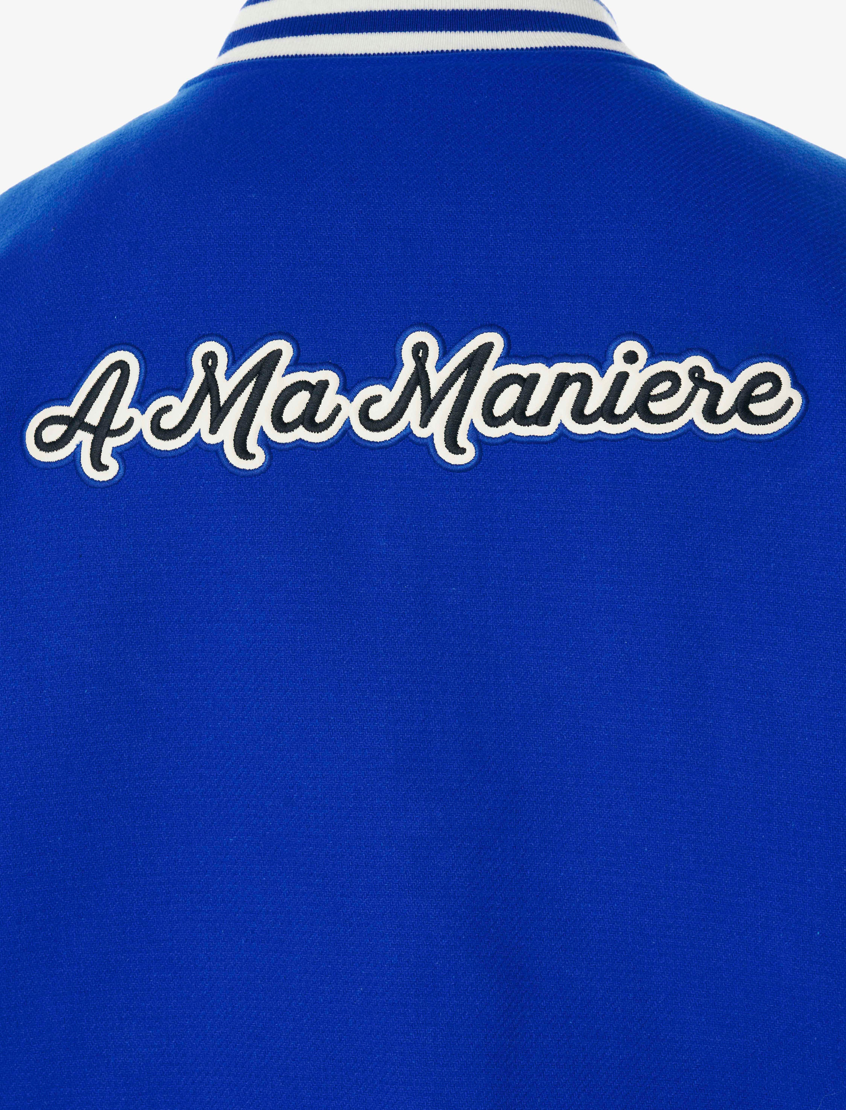 A MA MANIÉRE ROYAL BLUE VARSITY JACKET