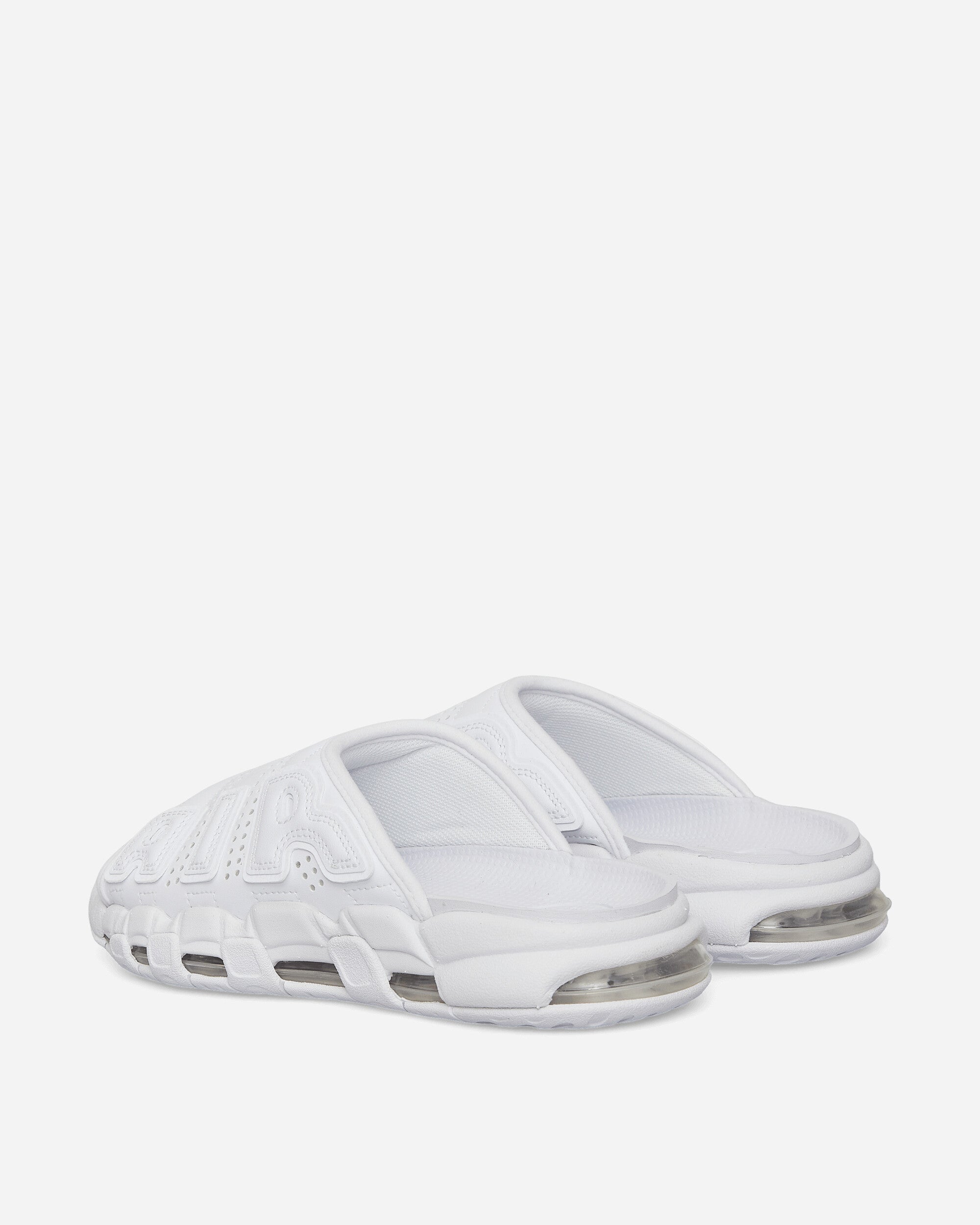 Air More Uptempo Slides White