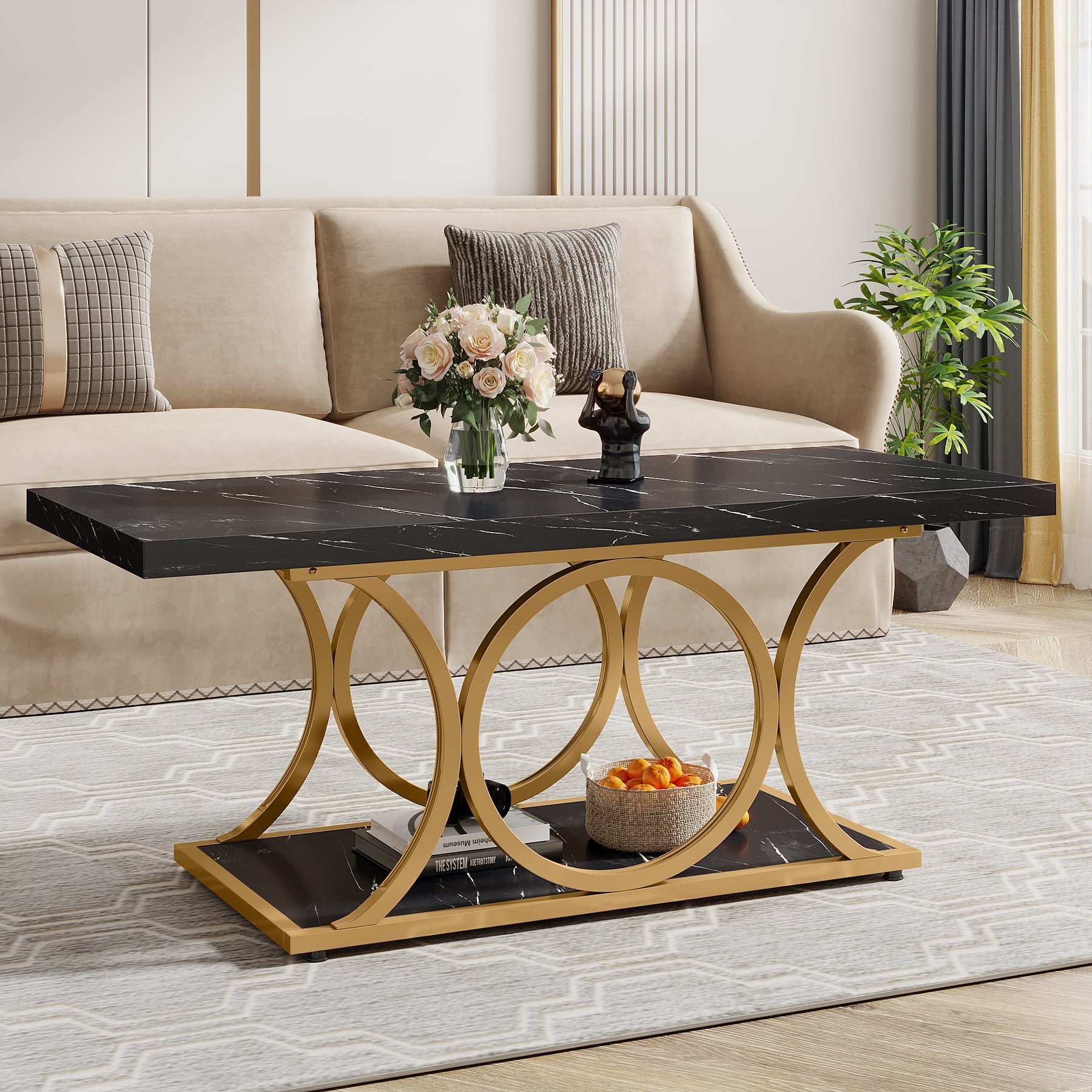 Rectangle Coffee Table, 47.24