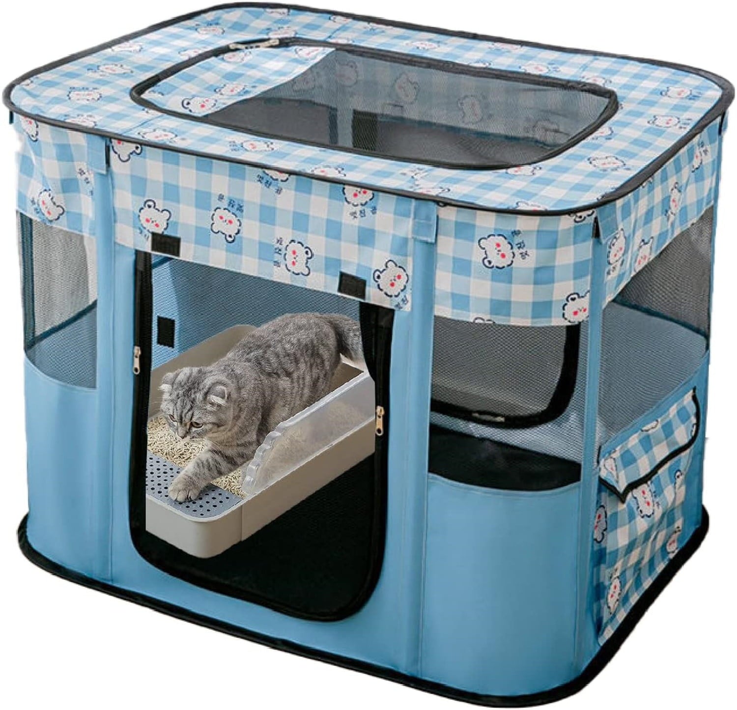 Dog and Cats pop Play Pen，Pets Houses for Dogs and Cats，IndoorandOutdoor Exercise Pen Dog Tent Puppy Playground Large