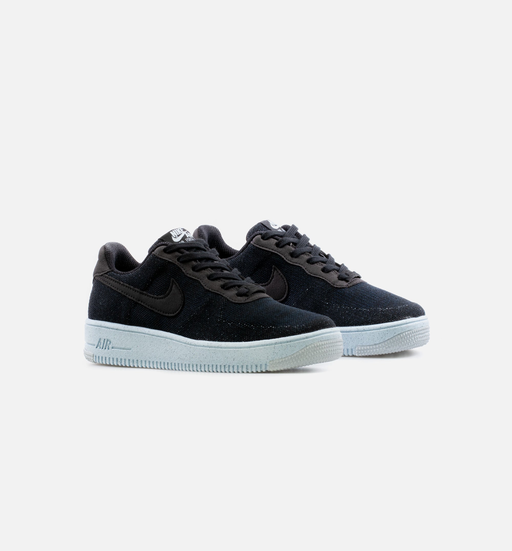 Air Force 1 Crater Flyknit Grade School Lifestyle Shoe - Black/Blue