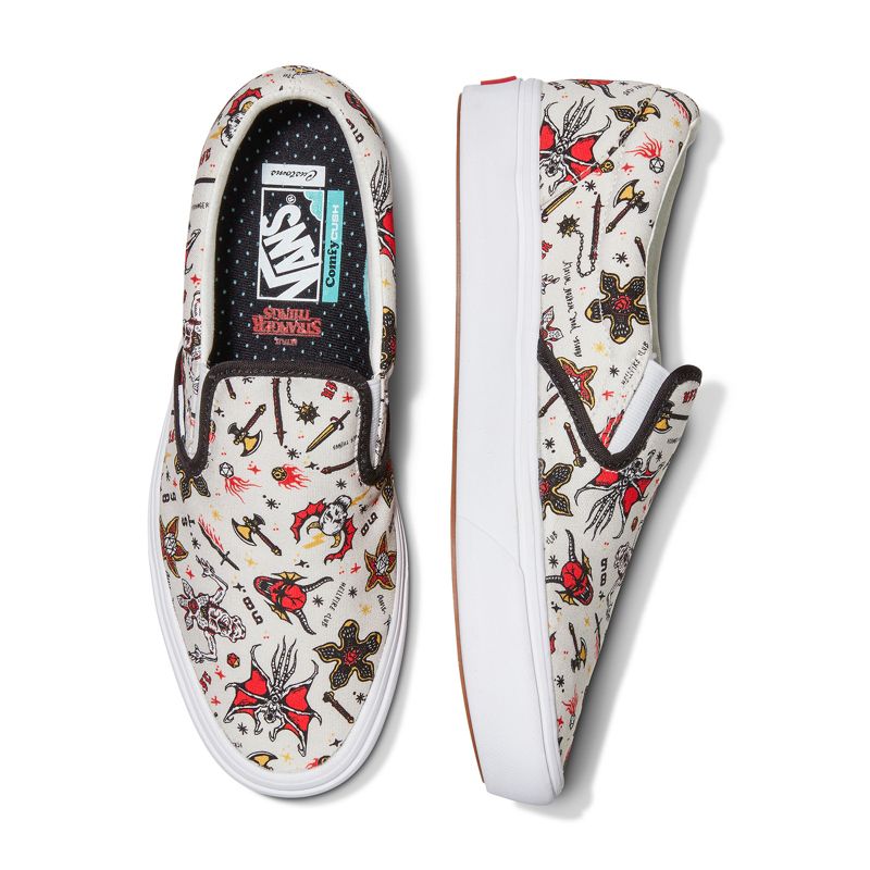 Vans X Stranger Things Customs Hellfire Club ComfyCush Slip-On