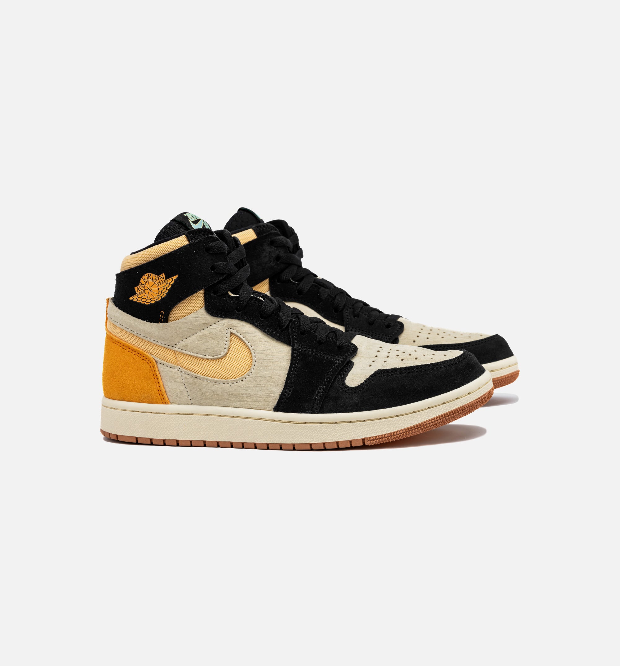 Air Jordan 1 Zoom CMFT 2 Muslin Vivid Orange Mens Lifestyle Shoe - Muslin/Black/Vivid Orange/Celestial Gold