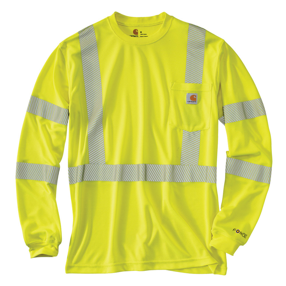 Carhartt Men's Force® Class 3 High Visibility Long Sleeve T-Shirt