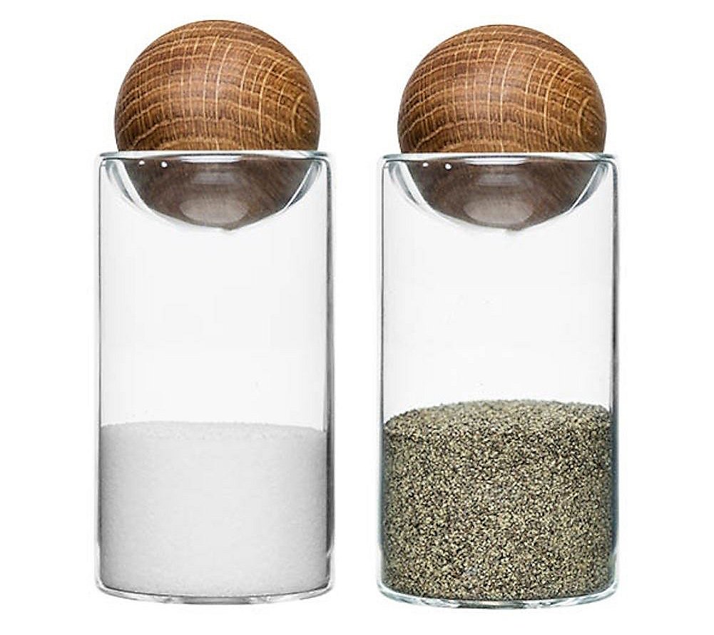 Sagaform by Widgeteer Nature Glass Salt and Pepper Set
