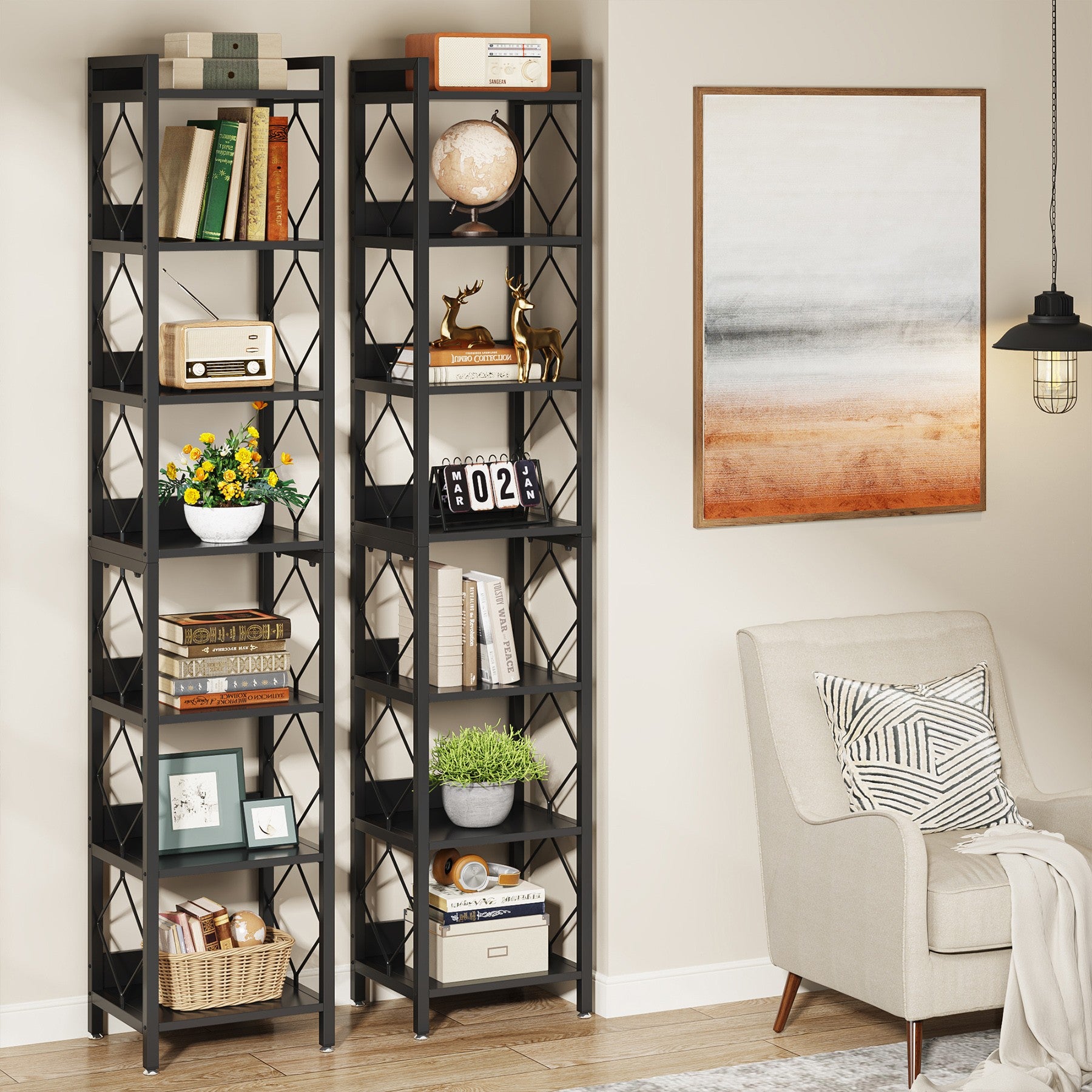 7-Tier Corner Shelf, 78.7