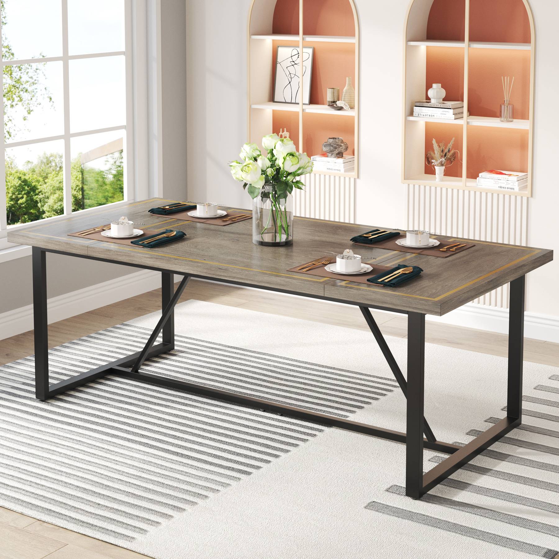 Modern Dining Table, 70.9