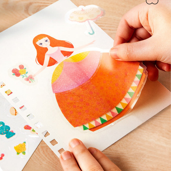 Hand-painted DIY Cartoon Sticker Book With Various Playing Methods