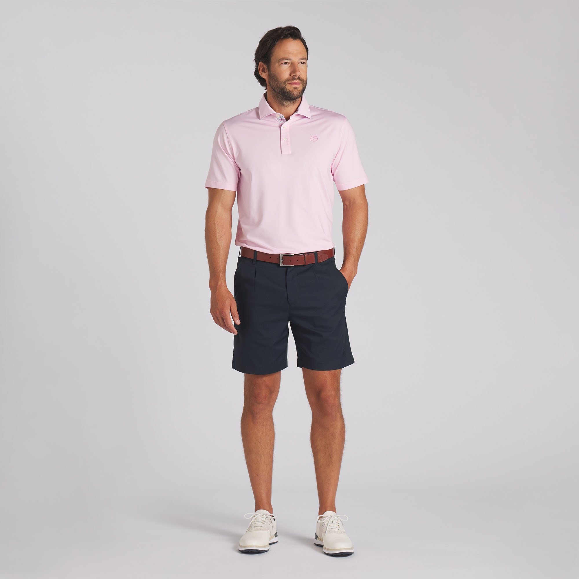 AP Floral Trim Golf Polo