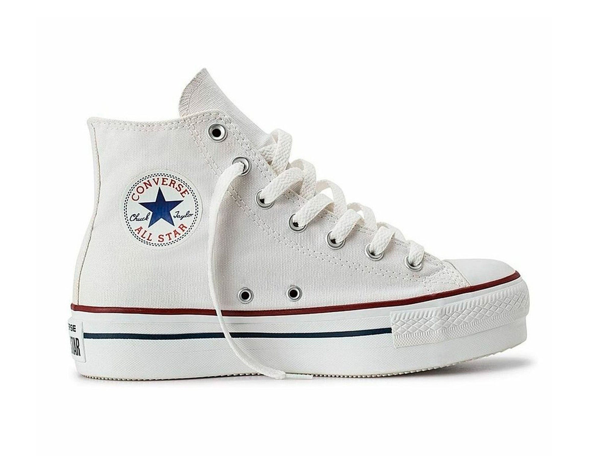 Converse Chuck Taylor Plataforma Hi Womens Blanco