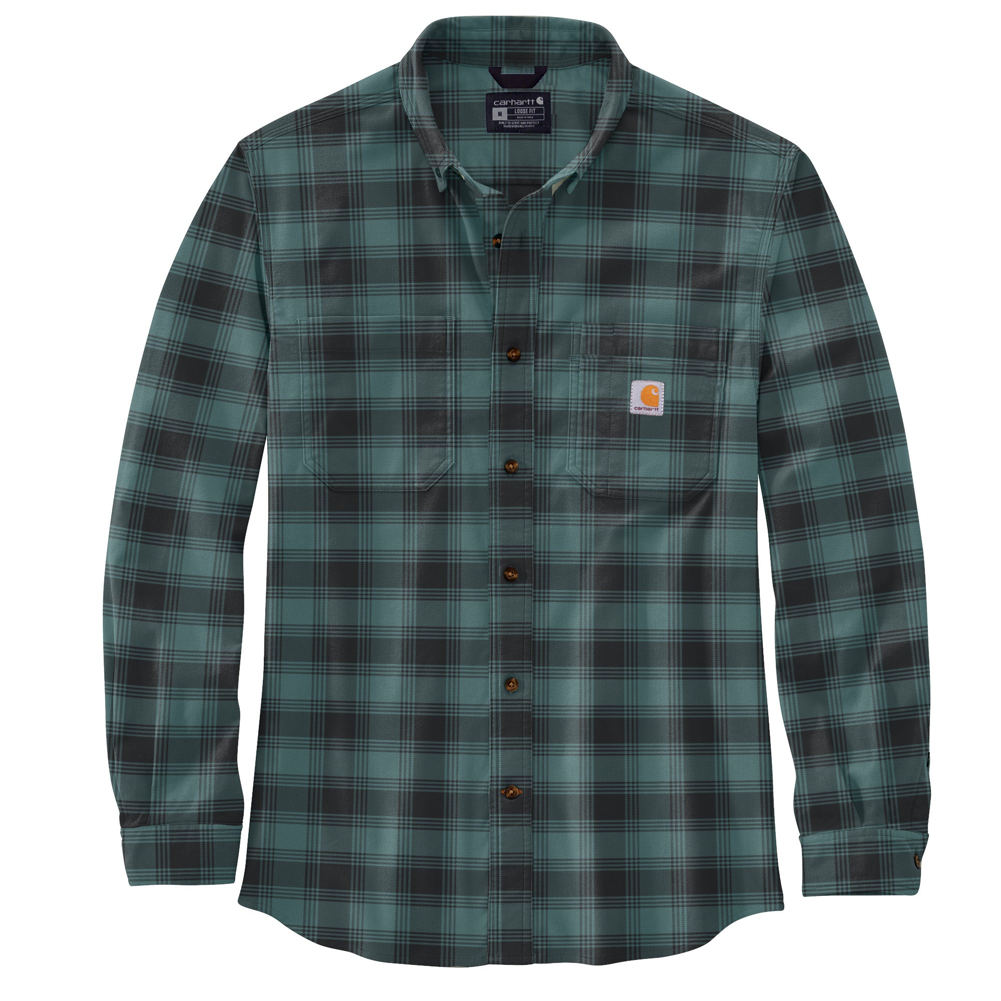 Carhartt Men's Rugged Flex® Button-Up Long Sleeve Flannel Shirt