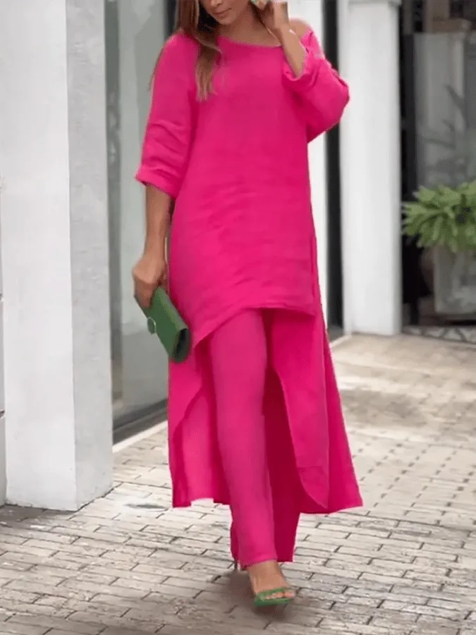 Women's Pure Cotton Linen Suit