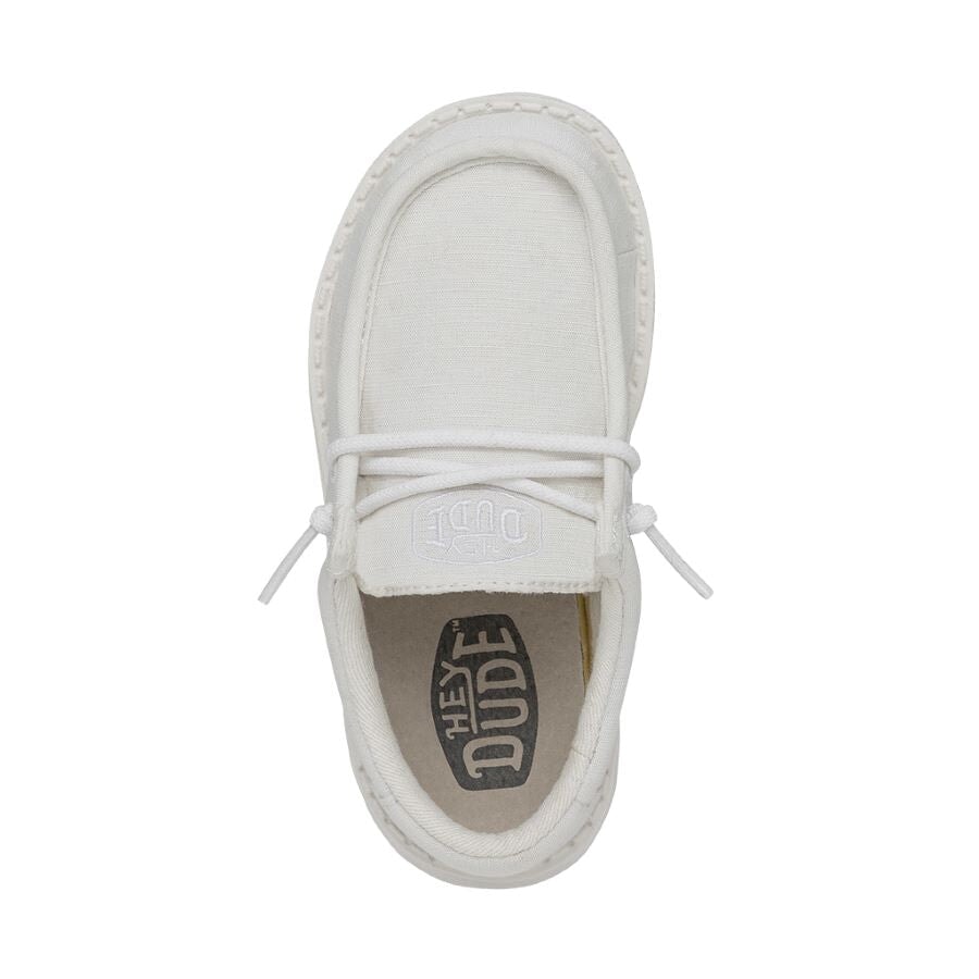 Wally Toddler Slub Canvas - White