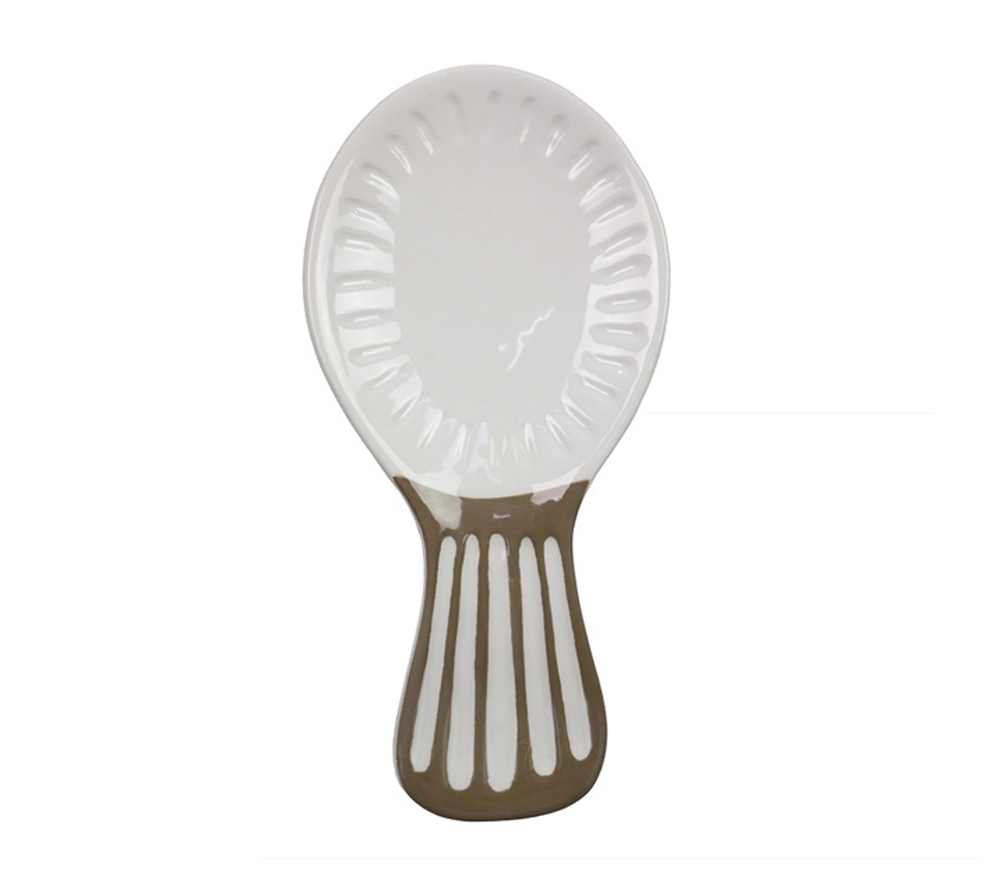 Young's Ceramic Inspirational Home Spoon Rest w  Wood Spoon