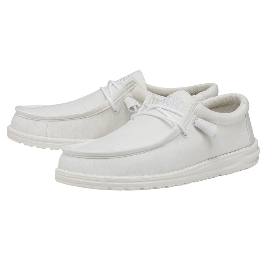 Wally Slub Canvas - White