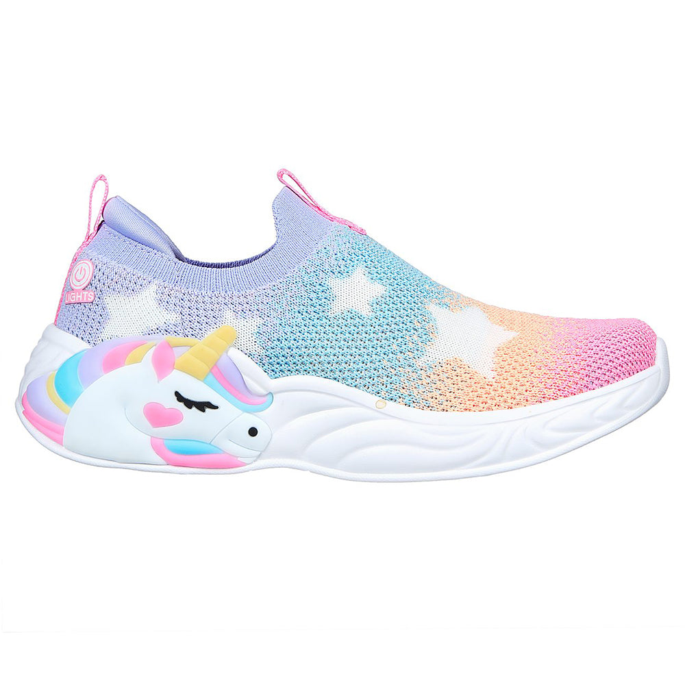 Skechers Girls S-Lights Unicorn Dreams Shoes - 302328L-MLT