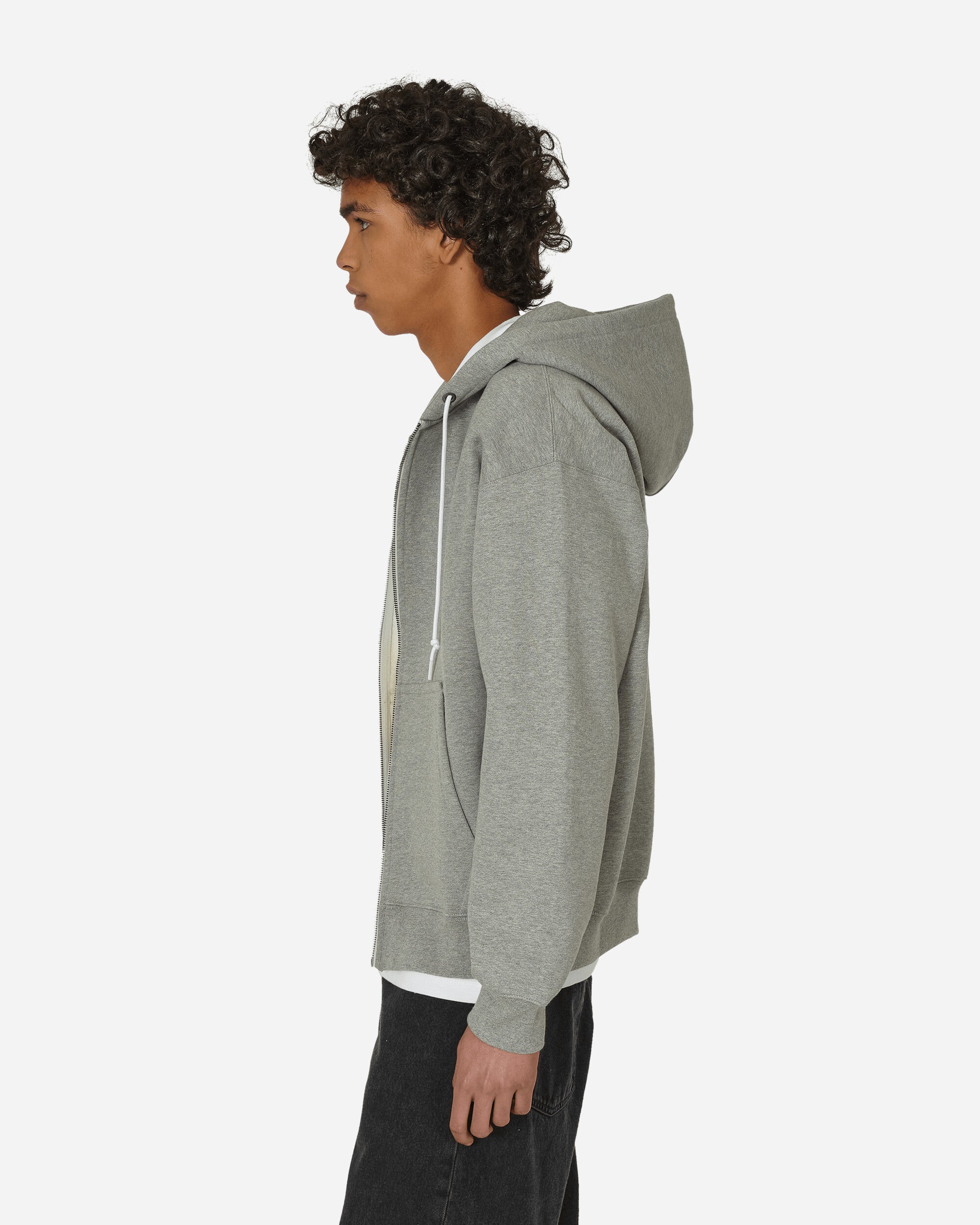 Solo Swoosh Full-Zip Hooded Sweatshirt Dark Grey Heather