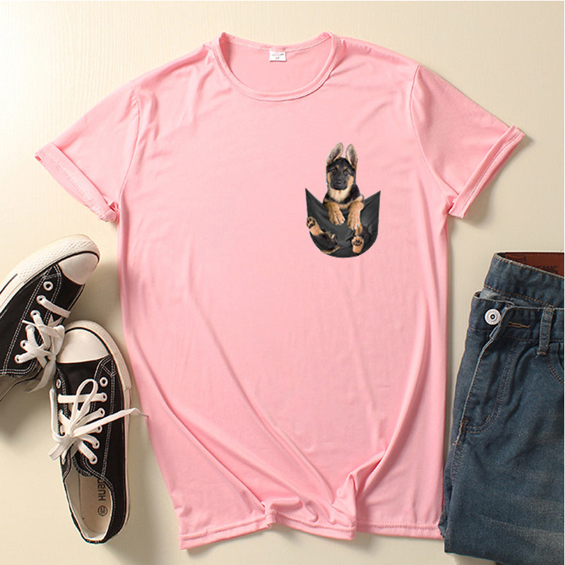 German Shepherd in Pocket Classic T-Shirt