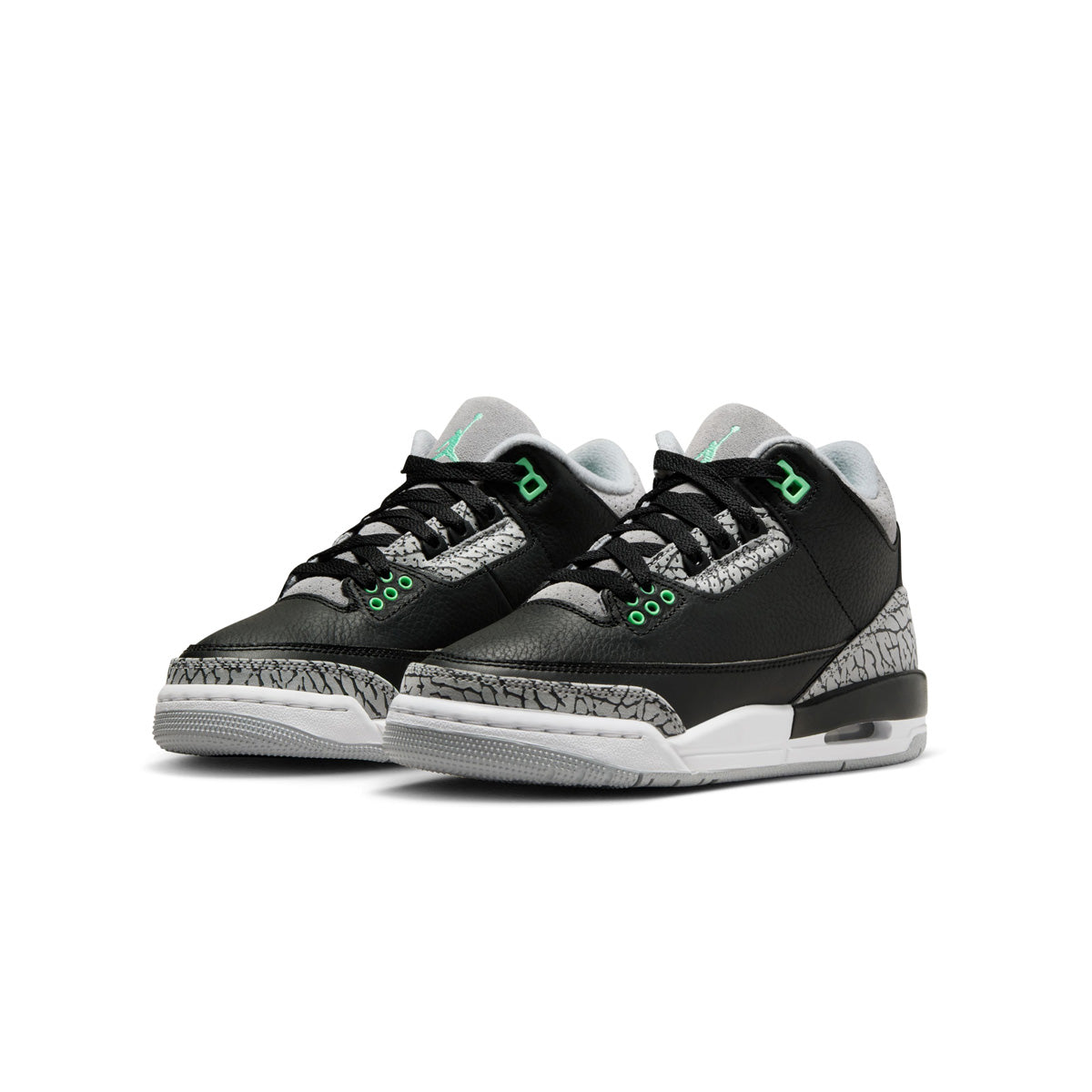 Kids Air Jordan 3 Retro 'Green Glow'