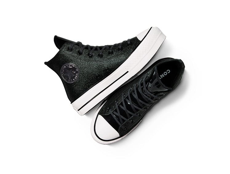 Converse Chuck Taylor Lift Sparkle Party Womens Negro