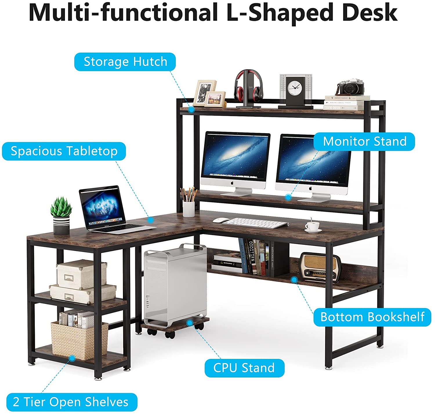 Reversible L-Shaped Desk, 59