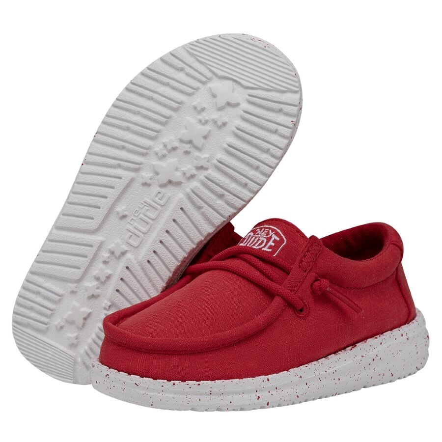 Wally Toddler Slub Canvas - Red