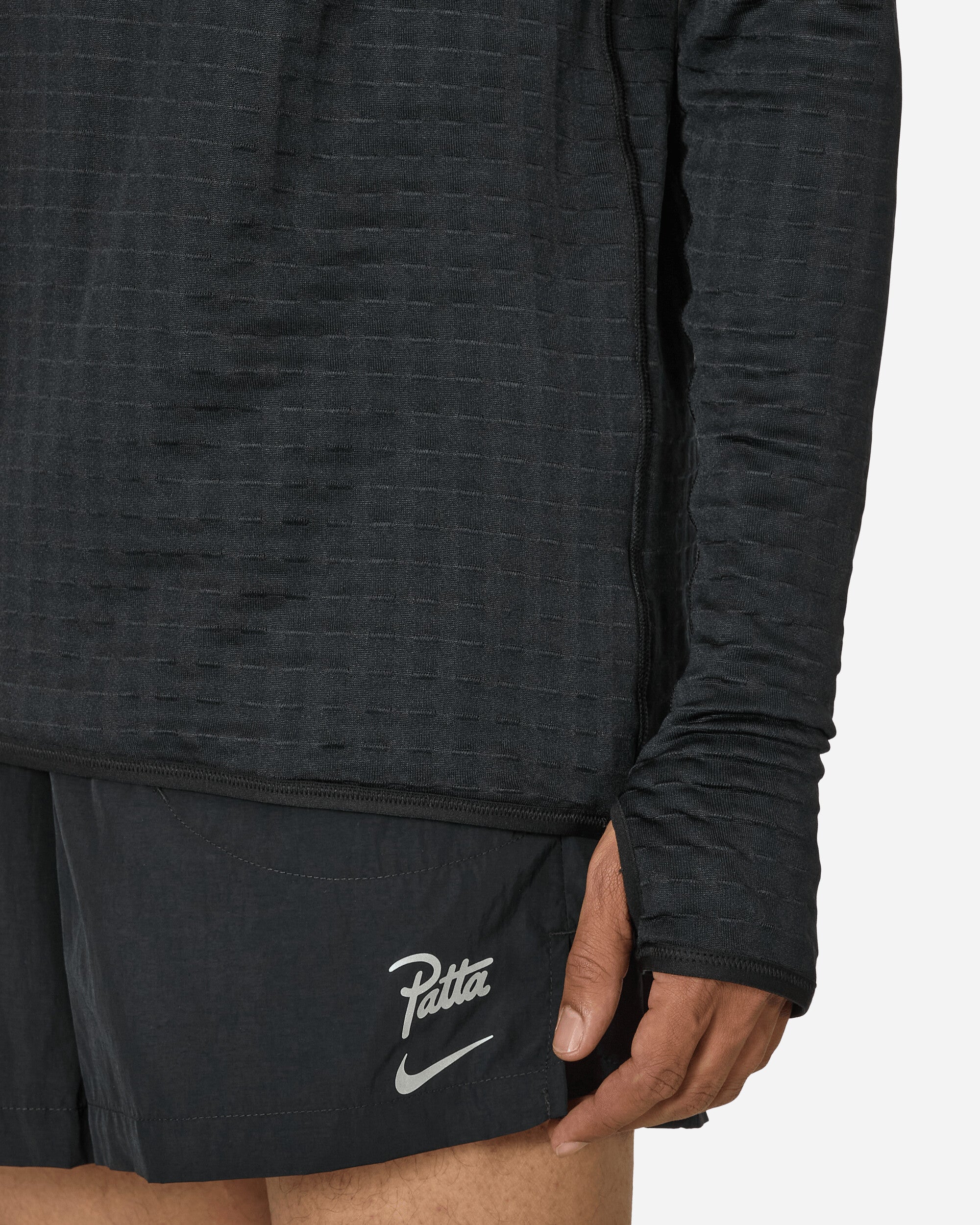 Patta Running Team Half-Zip Longsleeve Black