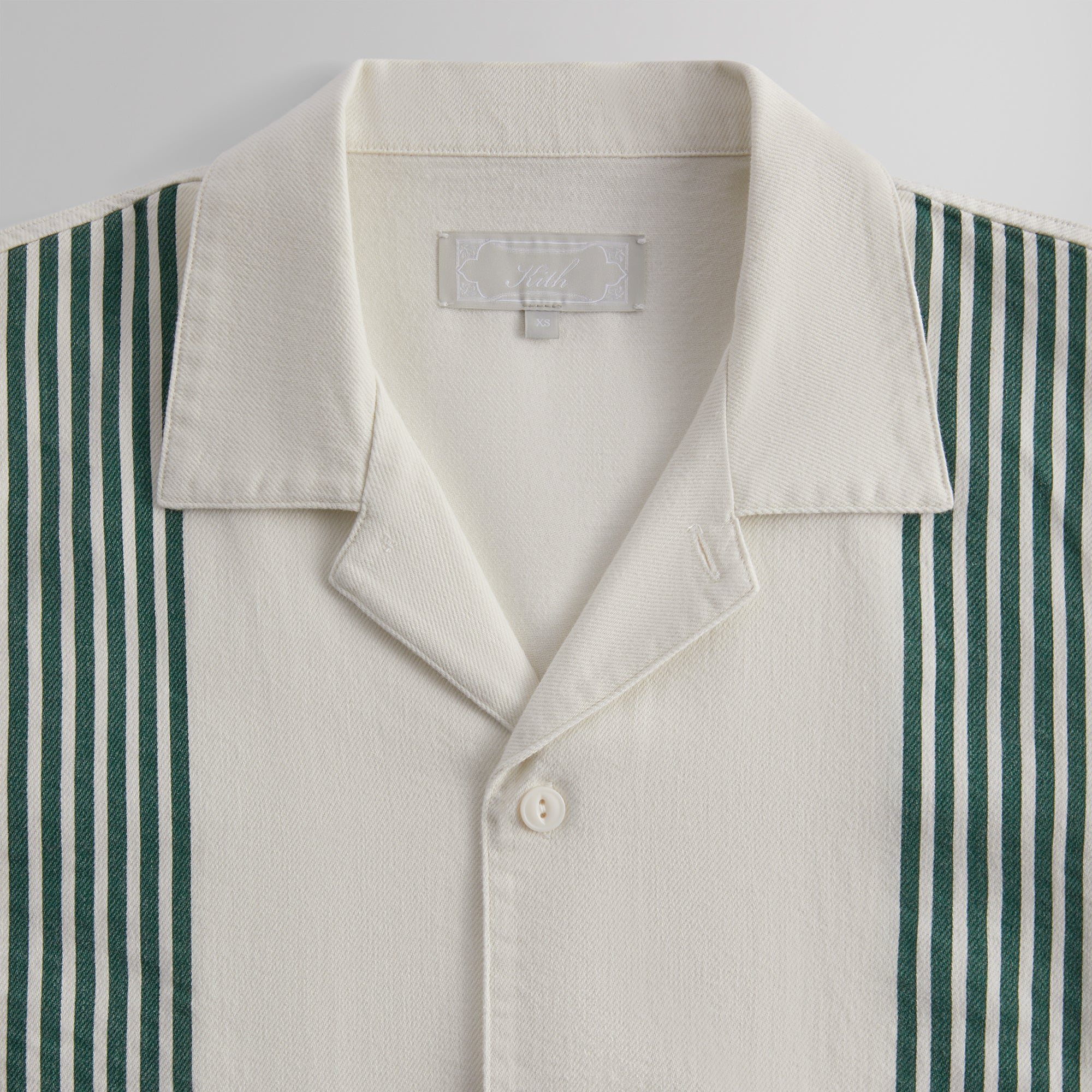 Kith Stripe Combo Reade Shirt - Conifer