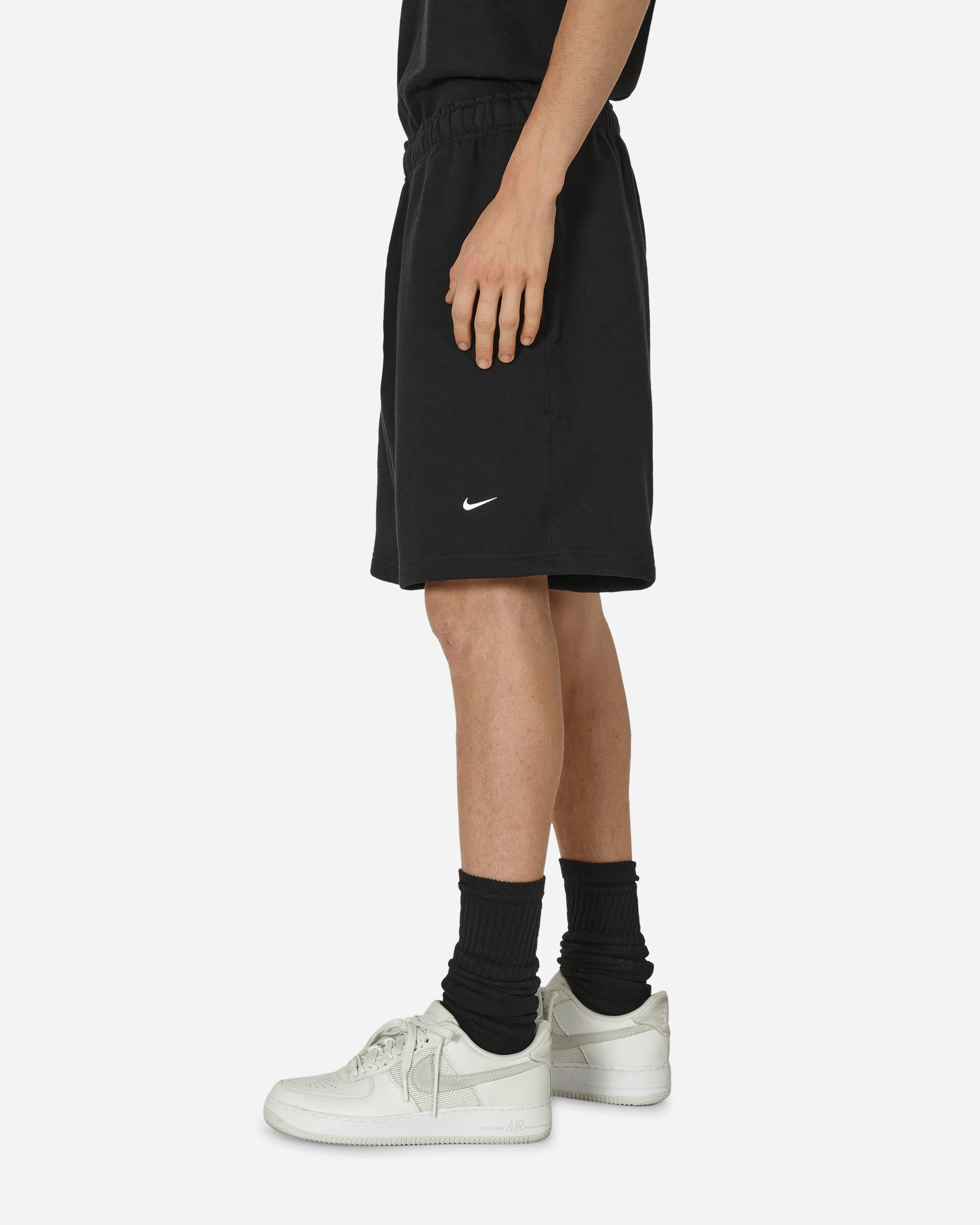 Solo Swoosh Fleece Shorts Black