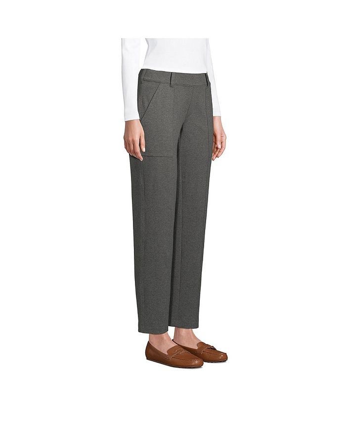 Women's Tall Starfish Mid Rise Elastic Waist Pull On Utility Ankle Pants