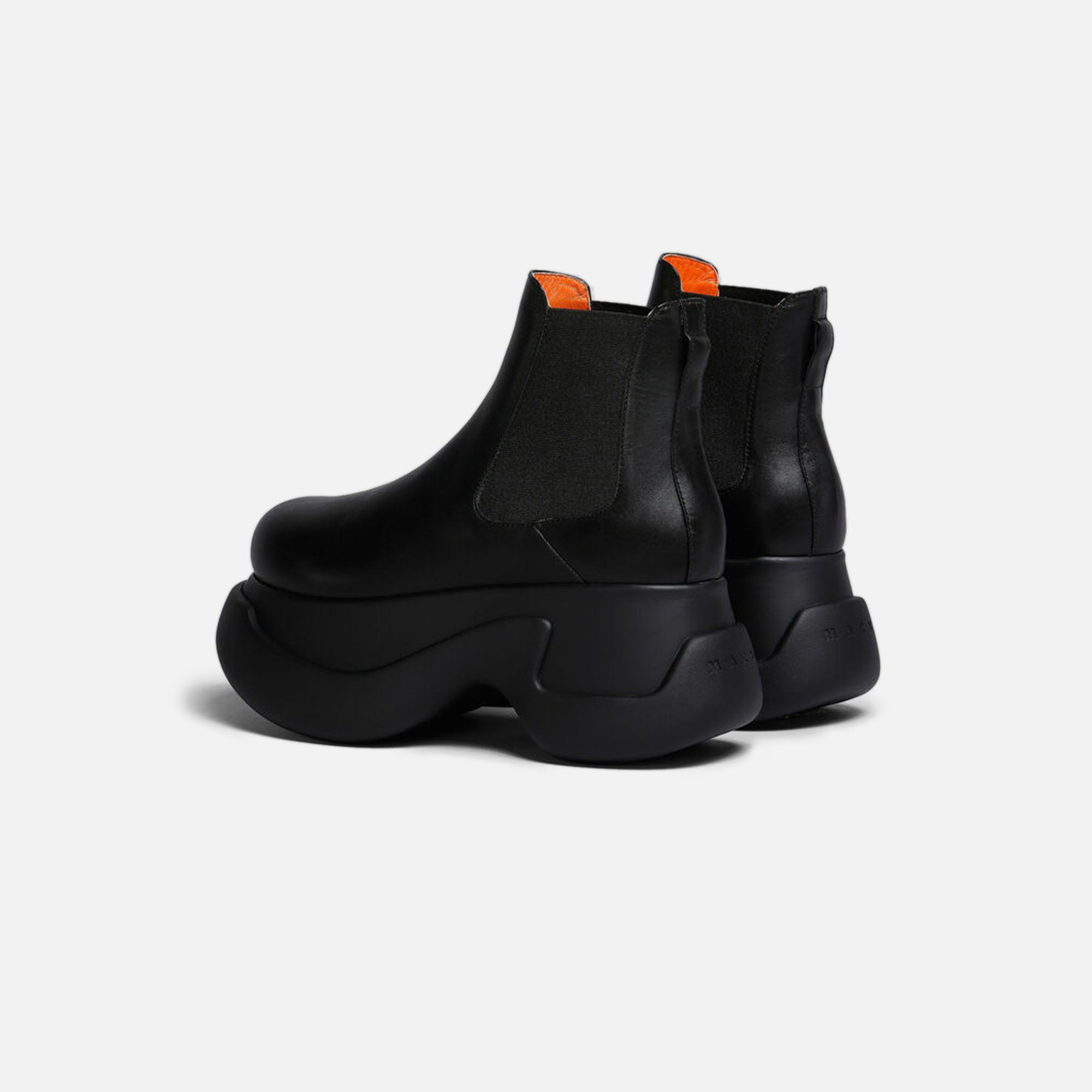 Marni Chelsea Boot Chunky - Black Smooth Calf