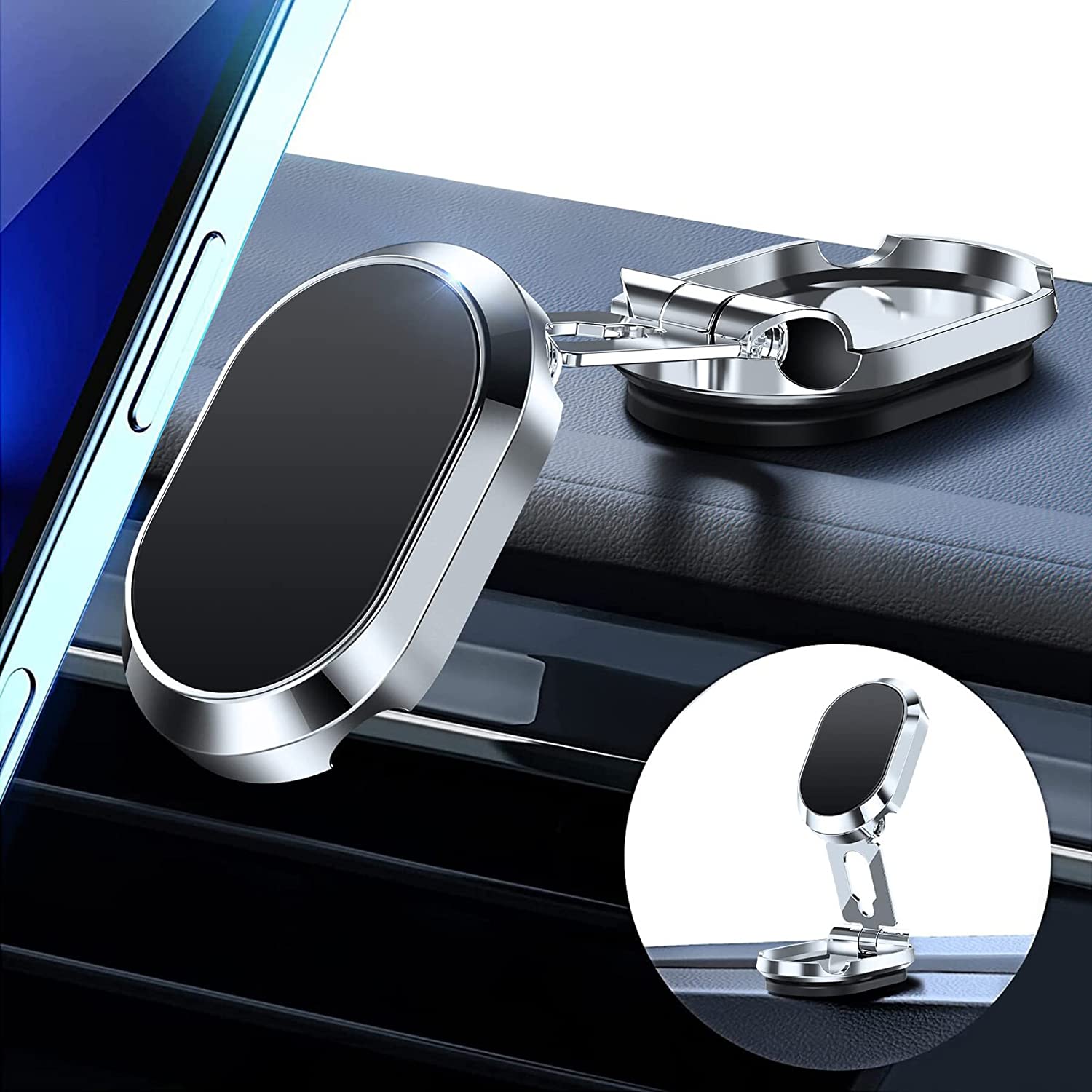 🔥2023 New Years Sale - 45% OFF🔥 Alloy Folding Magnetic Car Phone Holder