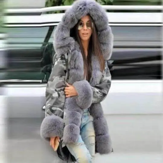 Hollister Camo Parka Coat