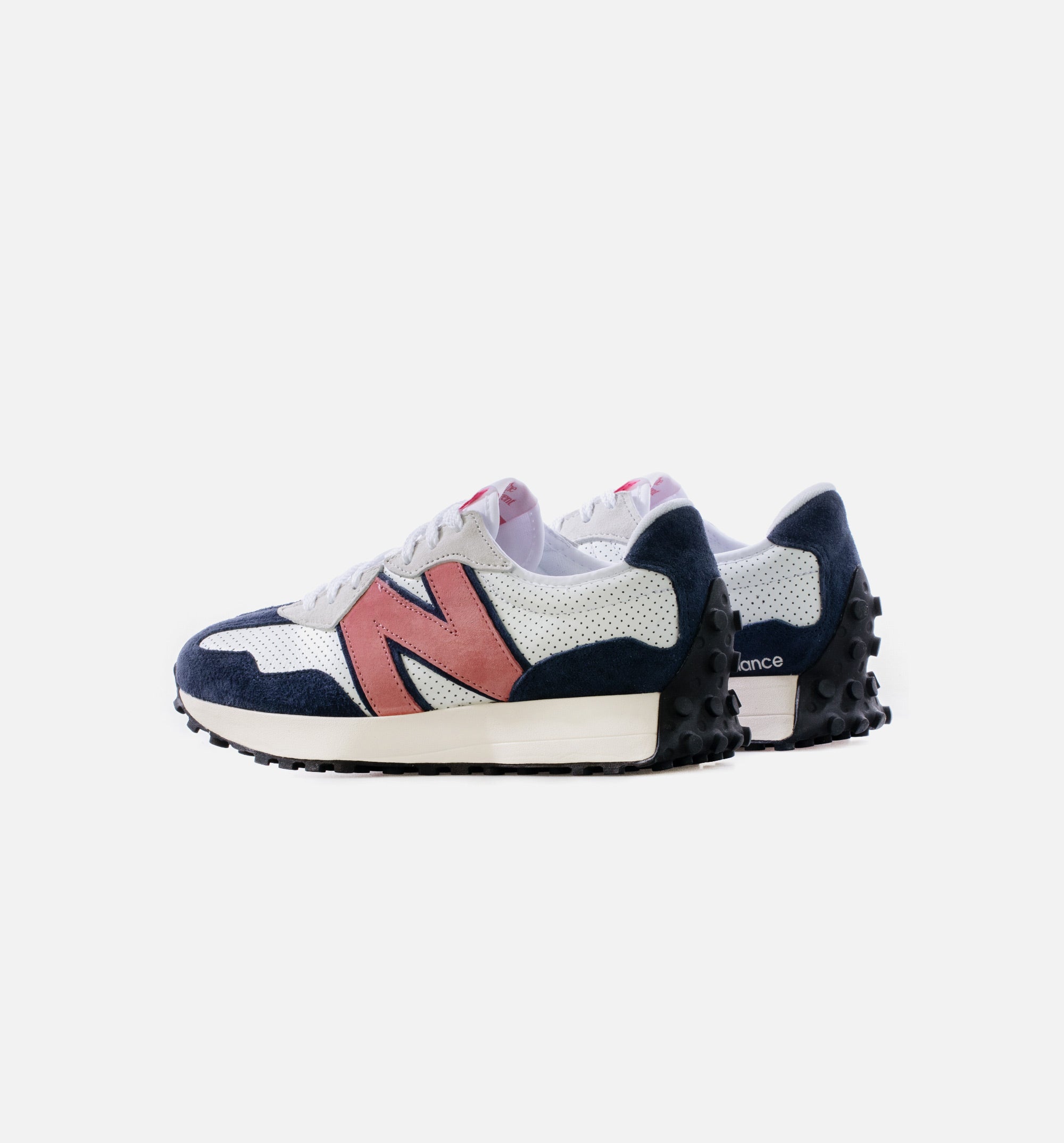 327 Mens Lifestyle Shoe - White/Pink/Navy