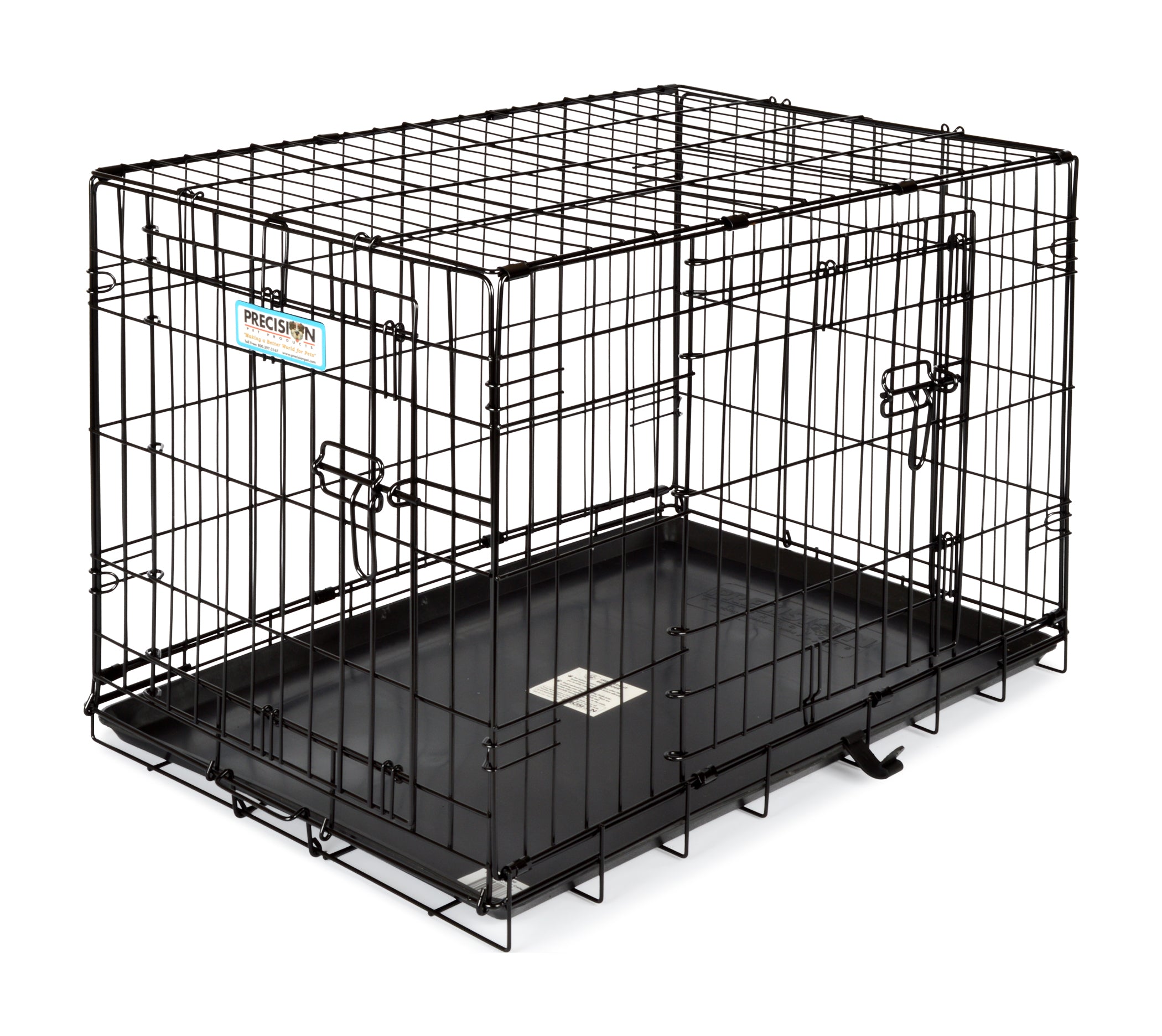 Precision Blue Provalu 2 Door Dog Crate ， up to 25 lbs