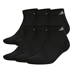 adidas Men's Athletic Cushioned 6-Pack Low Cut Socks