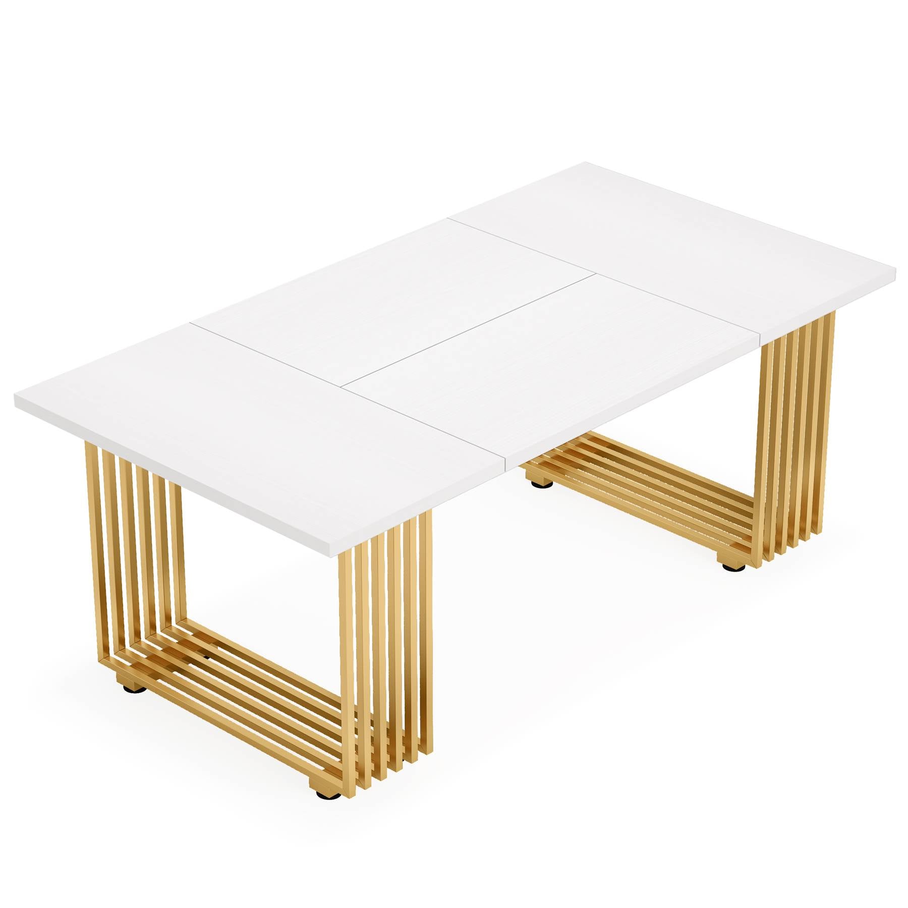 Modern Dining Table, 70.8 Inches Kitchen Table for 6-8 People