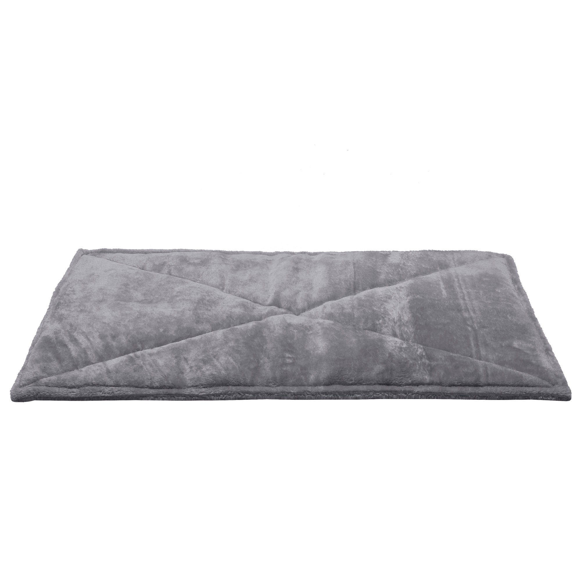 FurHaven | ThermaNAP Faux Fur Self-Warming Pet Bed Mat， Gray， Large