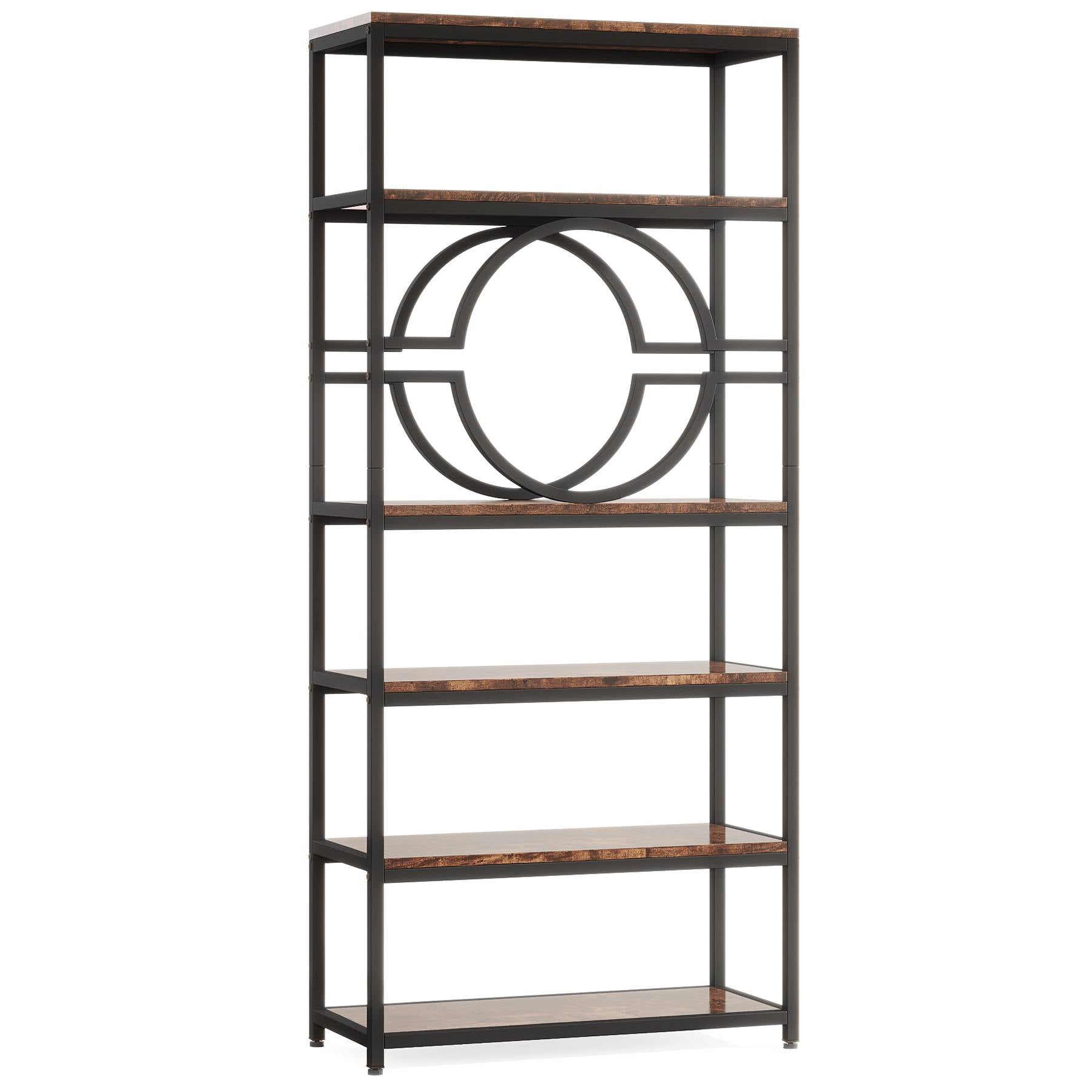 Tribesigns Bookshelf, 6-Tier Etagere Bookcase Freestanding Storage Shelf