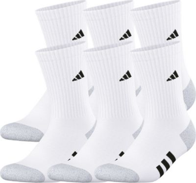 adidas Youth Athletic Cushioned 6-Pack Crew Socks