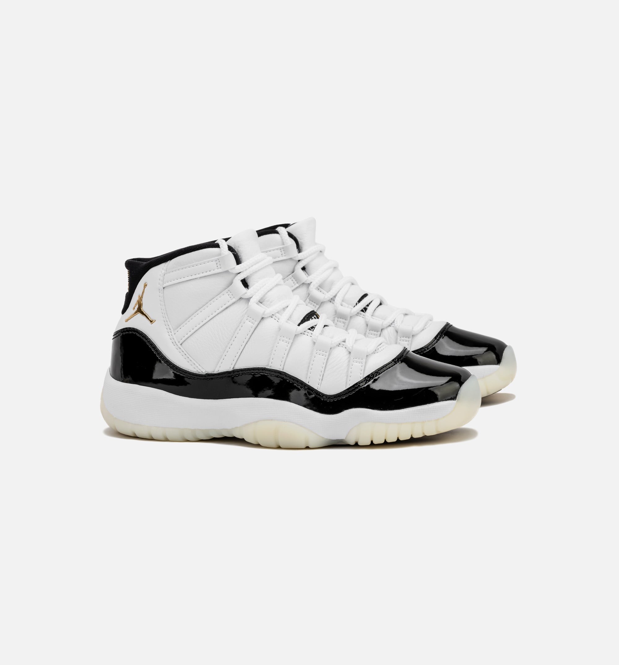 Air Jordan 11 Retro Gratitude Grade School Lifestyle Shoe - White/Black/Metallic Gold