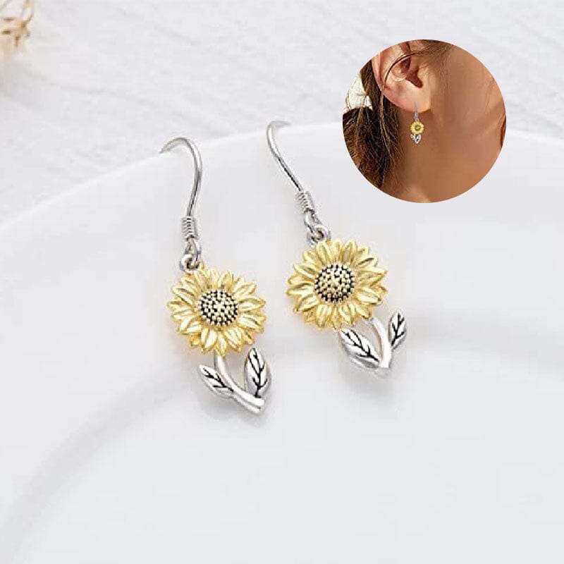 Sunflower Dangle Earrings