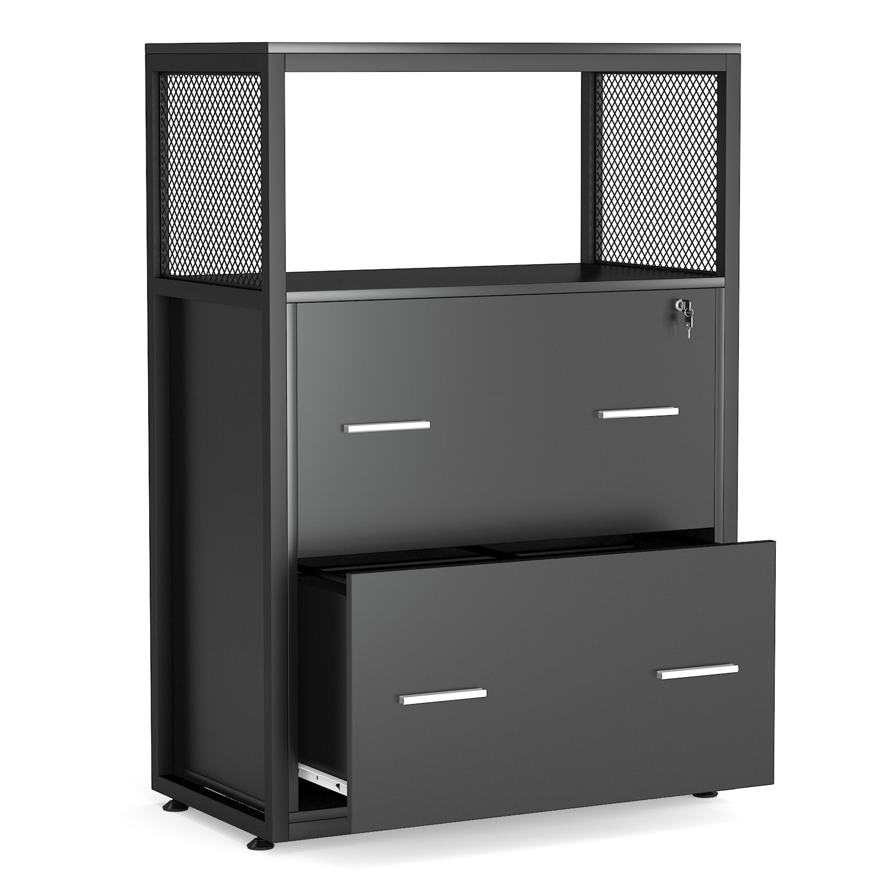 2-Drawer File Cabinet, Letter/Legal / A4 Size Filing Cabinet with  Lock