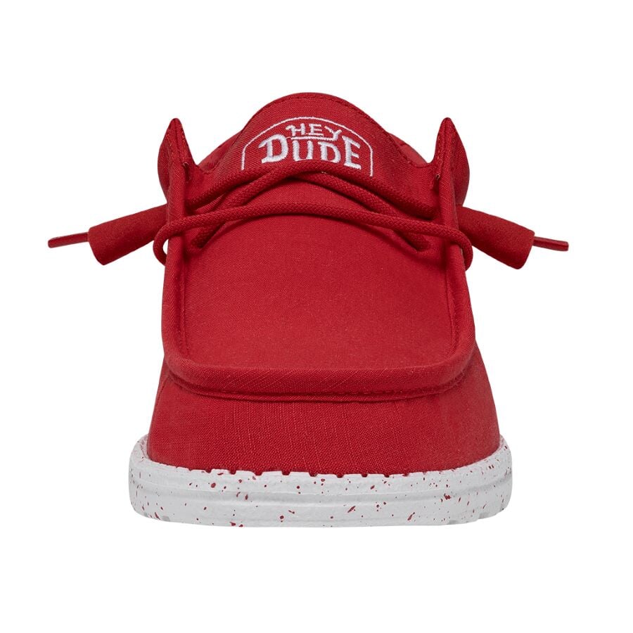 Wally Slub Canvas - Red