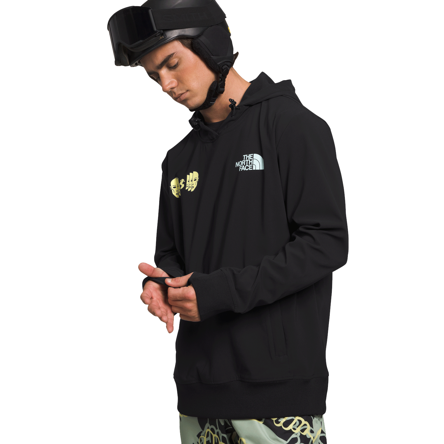 The North Face Tekno Logo Hoodie 2024 TNF Black/Sun Sprite