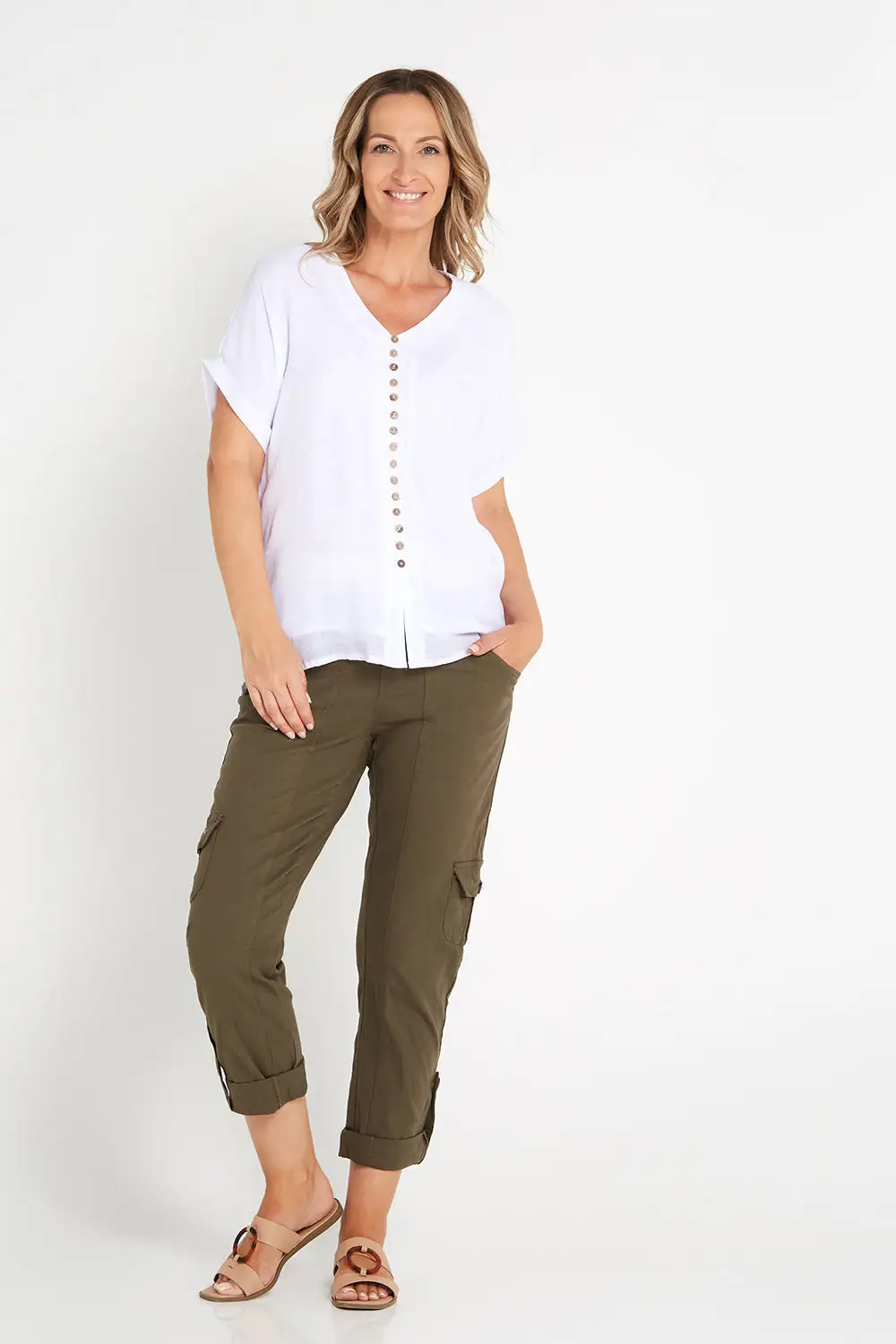 Tina Cargo Pants - Olive